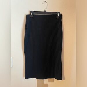 Urban CoCo Elastic Skinny High Waist Solid Ribbed Knit Office Pencil Skirt